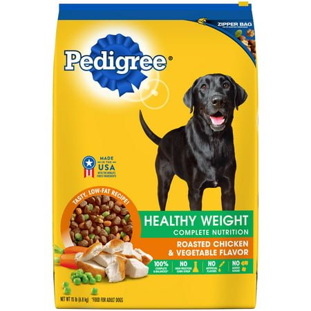 PEDIGREE Healthy Weight Roasted Chicken and Vegetable Flavor Dog Food, 15.61