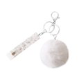 thumbnail image 1 of facefd Key Chain Ring Plush Ball Hanging Buckle Portable Keychain Holder Backpack Wallet Bag Decoration Keyring Pendant for Girls White, 1 of 9