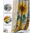 thumbnail image 3 of Yellow Sunflowers Blackout Curtains for Bedroom Living Room Darkening Curtains 63 Inches Long Daisy Bees Elegant Farmhouse Floral Window Curtain 2 Panels Set Window Treatment Grommet Drapes 52"x63", 3 of 9