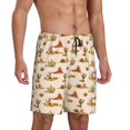 thumbnail image 2 of Sikiie Tropical Desert Mens Pajama Shorts, Lightweight Lounge Pant with Pockets Soft Sleep Pj Shorts for MenX-Large, 2 of 6