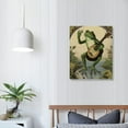 thumbnail image 3 of Nawypu Wall Decor Frog Art Posters - Vintage Banjo Canvas Paintings Bedroom Boho Green Poster Bathroom Abstract Aesthetic Living Modern Minimalist Decorations Picture for Home House Office Room, 3 of 4
