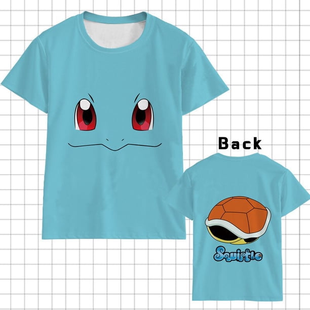 Camiseta de manga corta con estampado 3D de Pokémon para niños, ropa informal y a la moda de dibujos animados, Anime japonés, Verano qym unisex