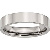 Stainless Steel Flat 5mm Polished Band
