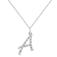thumbnail image 2 of Personalized Diamond Script Letter Initial Necklace in 14k White Gold, 2 of 2