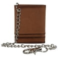 thumbnail image 2 of RFID Blocking Men's Chain Biker Leather Classic Slim Trifold Wallet with 8 Cards+1 ID Window + 2 Note Compartments, 2 of 16