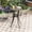 Graywood, variant on VOXBIN 28" Round Outdoor Bar Table with Adjustable Umbrella Hole Modern Metal Frame for Balcony ,Graywood