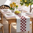 thumbnail image 6 of Placemats Set of 6, Red Check Plaid Place Mats Buffalo Farmhouse Style Pattern Tablemats Washable Placemat Table Decoration for Kitchen Table Dinner Party Home Decor Indoor Outdoor 13x19 Inch, 6 of 9