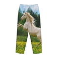 thumbnail image 5 of Goofa Horse Rearing Up In The Field Printed Soft Pajama Pants for Women, Wide Leg Comfy Casual Lounge Yoga Pants-Small, 5 of 9