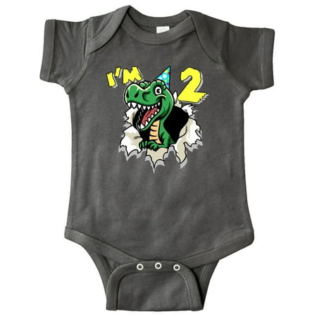 

Inktastic I m 2 Dinosaur Gift Baby Boy or Baby Girl Bodysuit