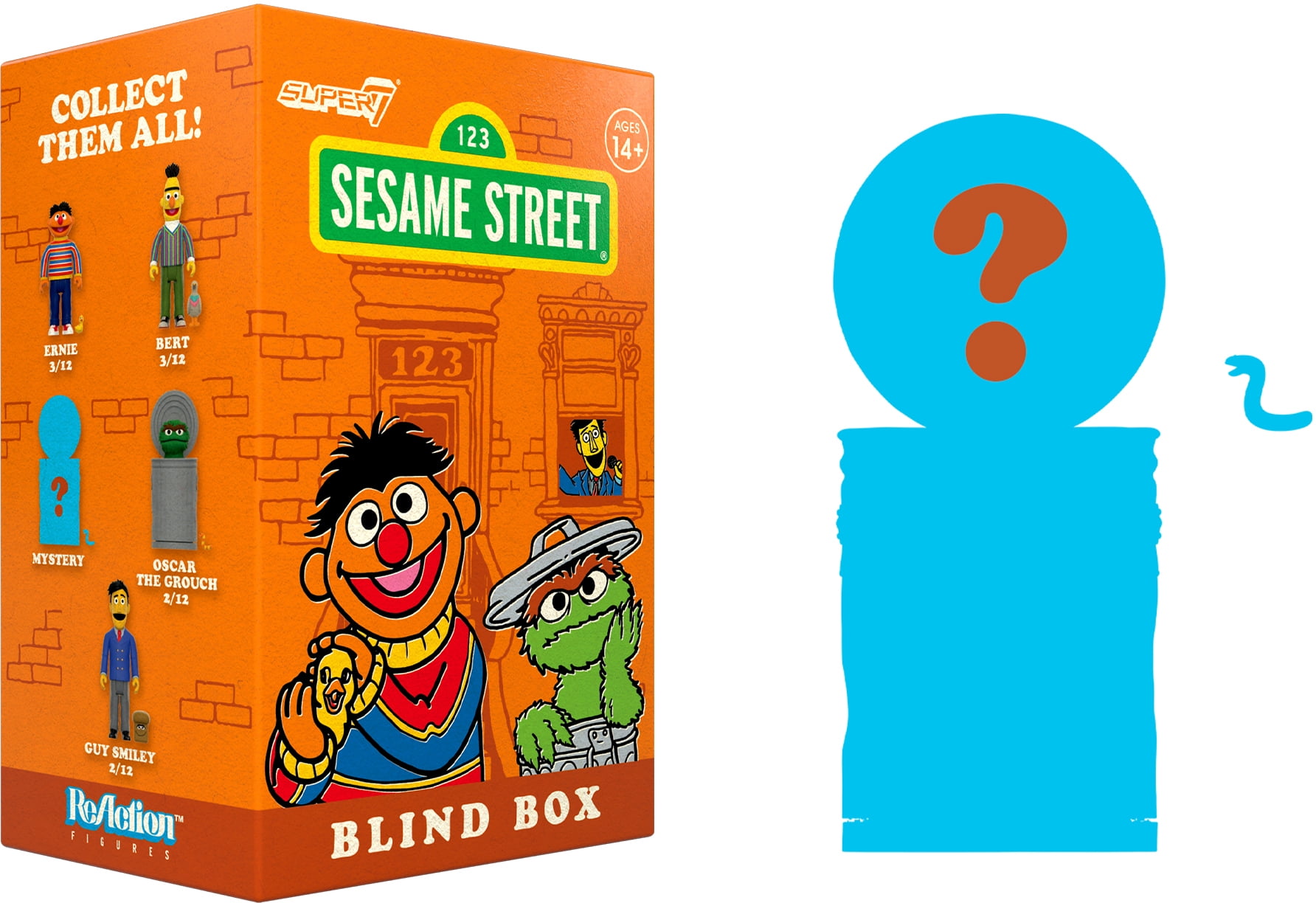 Super7 - Sesame Street - Reaction Blind Box Wv3 - 12pc Flat
