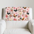 thumbnail image 2 of TSOVTHRID Rooster Chicken Rose Pink Print Non Slip Headrest Cover for Recliner Chair, Lazy Boy Recliner Headrest Cover, Sofa Head Protector for Office Chair 17x27 in, 3 Pieces, 2 of 7
