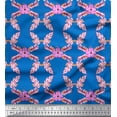 thumbnail image 1 of Soimoi Poly Georgette Fabric Dot,Leaves & Floral Printed Craft Fabric by the Yard 52 Inch Wide, 1 of 1