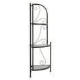 thumbnail image 5 of Cortesi Home Zook Mosaic Corner Shelf, Brown, 5 of 5