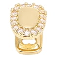 thumbnail image 1 of Hip Hop False Tooth Decoration For Men Women, Fits Most Tooth Sizes, Brass Base, Gold Plated, Fashionable Style, Convenient To Wear, 1 of 8