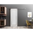 thumbnail image 3 of Sliding Closet Bi-fold Doors 48 x 84 inches | Sete 6933 Matte Black with Frosted Glass | Sturdy Tracks Moldings Trims Hardware Set | Wood Solid Bedroom Wardrobe Doors, 3 of 6