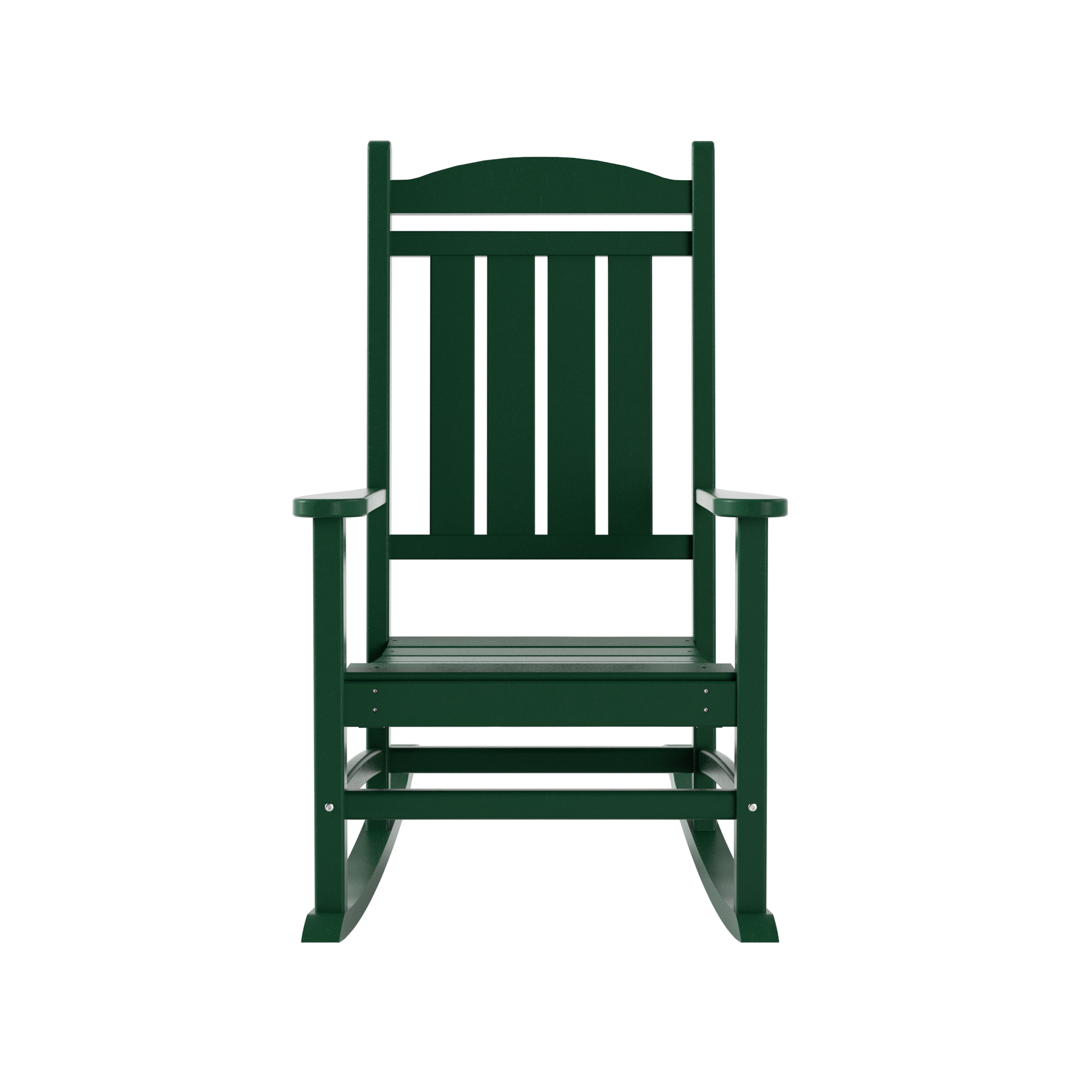 Costaelm Paradise Classic Plastic Porch Rocking Chair, Dark Green - image 3 of 9