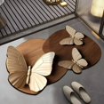 thumbnail image 2 of 3D Visual Butterfly Flower Diatom Mud Floor Mats New, 2 of 8