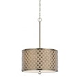 thumbnail image 1 of Cal Lighting Myrtle 18" Contemporary Metal Pendant with Drum Shade in Gold, 1 of 1