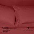 thumbnail image 2 of Juego de sábanas Sweet Home Collection 1500 Supreme Twin Burgundy, 2 of 8