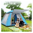 thumbnail image 4 of 4-5 Person -Up Camping Tent, Setup Family Tent with 2 Mosquito Nets Windows, Portable for Hiking, Backpacking & Outdoor Adventures, Waterproof & Windproof--Blue, 4 of 6