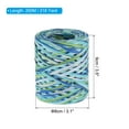 thumbnail image 2 of Uxcell 219 Yards Raffia Ribbon Raffia Craft Ribbon Paper Twine Wrapping Ribbon, Dark Blue/Green, 2 of 7