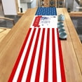 thumbnail image 6 of Chmadoxn 4th of July Table Runner, Independence Day Table Runner Dresser Scarves, July 4th Non-Slip Rectangle Burlap Decor for Home Stars Red and White Check Plaid Tablecloth, 6 of 6