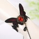 thumbnail image 4 of Pulsera de mariposa de encaje negro jinwen estilo gótico con diamantes de imitación rojos Cadena de anillo de pulsera, 4 of 6
