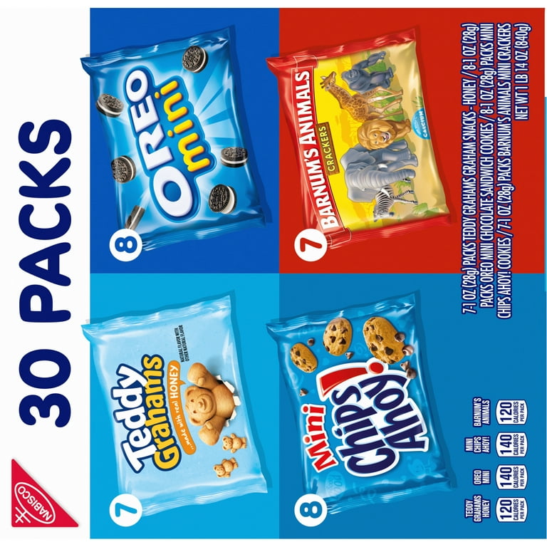 Nabisco Cookies & Crackers, Mini, 20 Pack - 20 packs [1 lb 4 oz (560 g)]