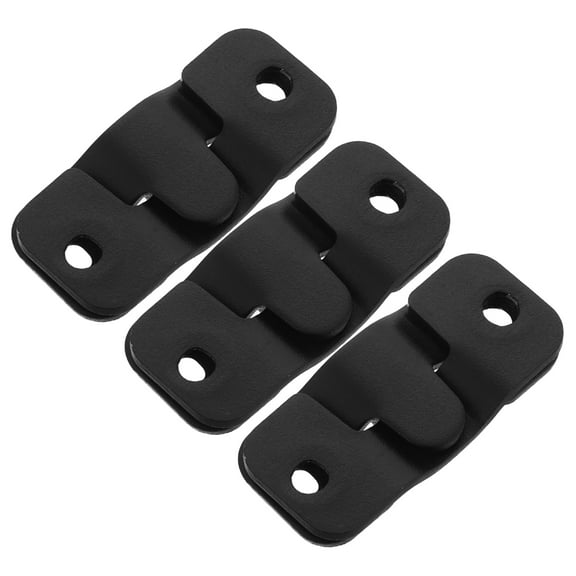 SWETRACE 6Pcs Black Flush Mount Bracket Z Clip Interlocking Picture Hanger Heavy Duty Support Home Decoration