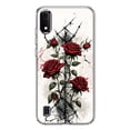 thumbnail image 1 of MUNDAZE Samsung Galaxy A01 Barbed Wire Gothic Red Roses Double Layer Phone Case Cover, 1 of 6
