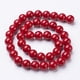 thumbnail image 3 of Natural Mashan Jade Round Beads Strands Dyed Red about 41pcs/strand 15.7 inch 10mm Hole: 1mm, 3 of 3