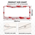 thumbnail image 7 of Aluminum License Plate Frame 2 Pack Car Exterior Accessory Car Tag Holder for Front Rear Plates Cars Decor Red Paper Hearts, 7 of 7