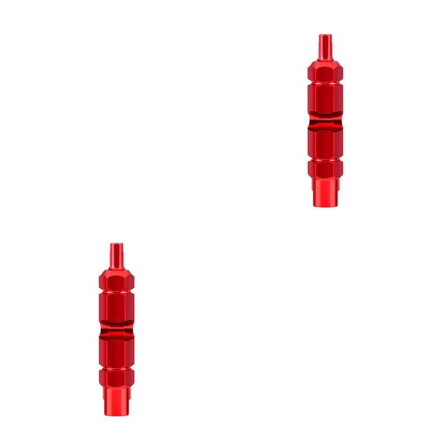 sanitation Bolany Tire Nozzle Wrench Multifunctional Valve Core Tool Double -head Portable Removal disassembly spanner Bike Repair red 2Set