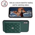 thumbnail image 4 of for iPhone X/XS Wallet Case with Card Holder, Elegant Durable PU Leather Protective Magnetic Closure Flip Phone Cover Kickstand RFID Blocking for Women Girls for iPhone X/XS, Green, 4 of 9