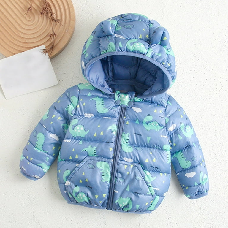 Winter Jacket for Toddler Girl 5t Girls Winter Coat Toddler Boys Girls Winter Camouflage Cartoon Prints Coat Bear Ears Hooded Jacket Thicken Windproof