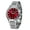 Red, variant on Quartz Watch for Men, Fashion Sports Wrist Watches with Solid Stainlesss Steel Case & Band, Date & Day Calendar, Casual Waterproof Men's Watches, Red
