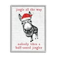 thumbnail image 4 of Stupell Industries Jingle All the Way Quote Sassy Christmas Donkey Holiday Painting Black Framed Art Print Wall Art, 16 x 20, 4 of 5