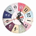 thumbnail image 4 of Reloj De Pared Vintage, Artístico, Creativo, Estilo Europeo, Redondo, Antiguo, De MDF, Retro, Decorativo, Para El Hogar Y La Oficina., 4 of 7
