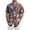 A003-Light Purple, variant on Mens Button Up Mardi Gras Shirt Summer Short Sleeve Mardi Gras Tops Glitter Mask Print Blouse Tops Mardi Gras Outfit
