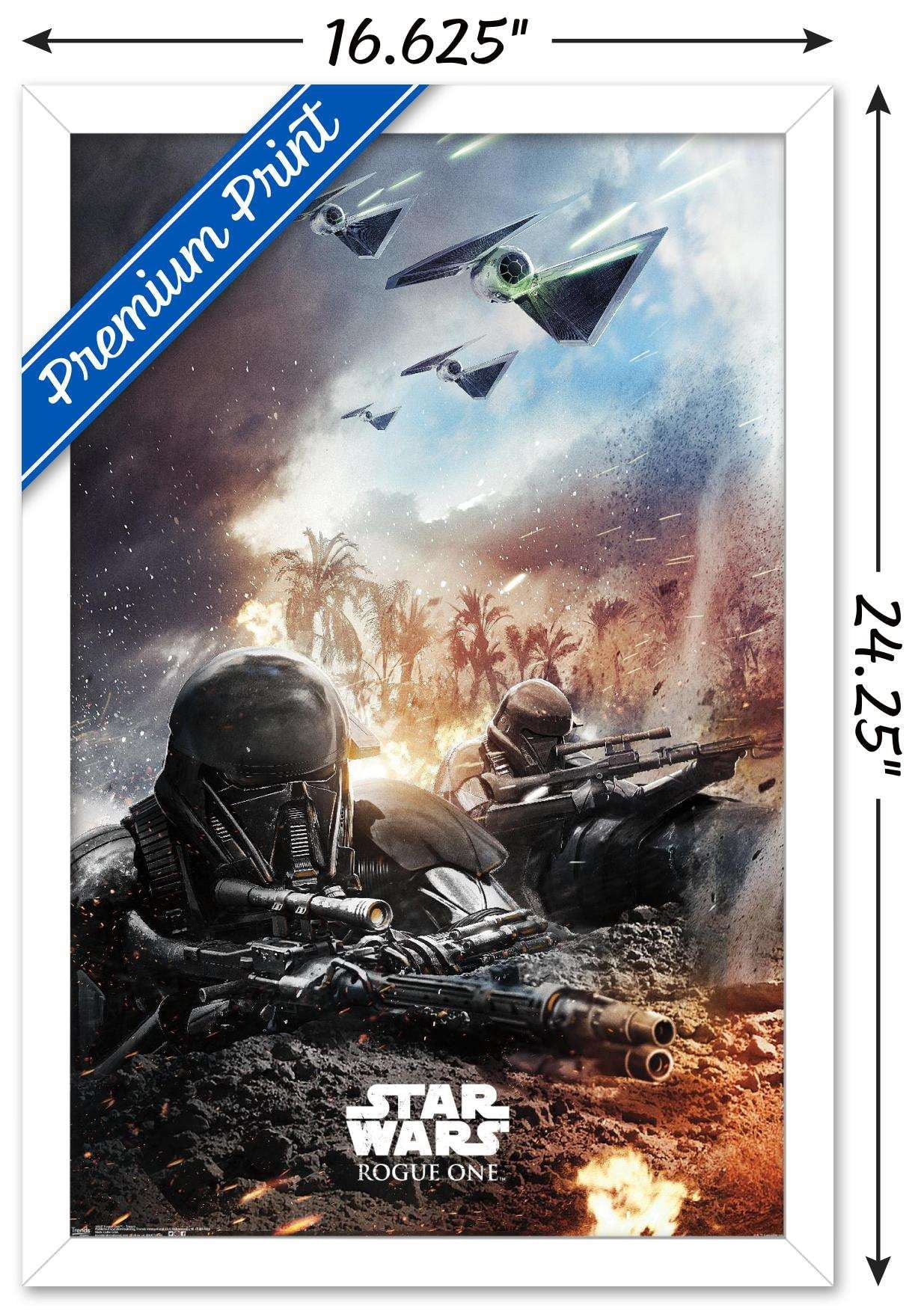 Star Wars: Rogue One - Trench Wall Poster, 14.725" x 22.375", Framed