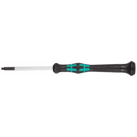Wera 05118102001 3/32" x 60mm Kraftform Micro Ball End Hex Precision Screwdriver