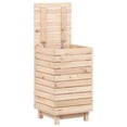 thumbnail image 2 of vidaXL Laundry Basket 44x44x76 cm Solid Wood Pine, 2 of 5