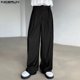thumbnail image 4 of INCERNU 2024 Pantalones de estilo coreano para hombre, pantalones largos lisos que combinan con todo, ropa de calle informal, pantalones sencillos y holgados de pierna ancha para hombre, tallas S-5XL, 4 of 5