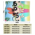 thumbnail image 3 of The Powerpuff Girls Bed Blanket Air Conditioner Quilt Ultra Soft Flannel Blanket All Season Fuzzy Blanket Reversible Fluffy Plush Blanket 80"X60", 3 of 8