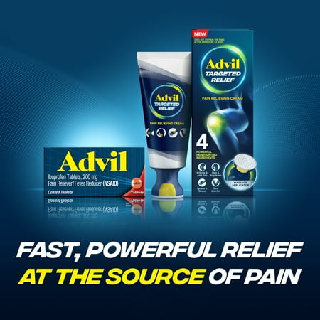 Advil Pain and Headache Reliever Ibuprofen, 200 Mg Coated Tablets, 10 Count
