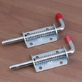 thumbnail image 4 of CIMAXIC 2pcs DIY Airplane Boat Model Tailgate Latch Fastener Lock Stainless Steel Iron Spring Pin Latch Lock Assembly for Utility Trailer Gate,5.51"X1.57"X0.98", 4 of 4