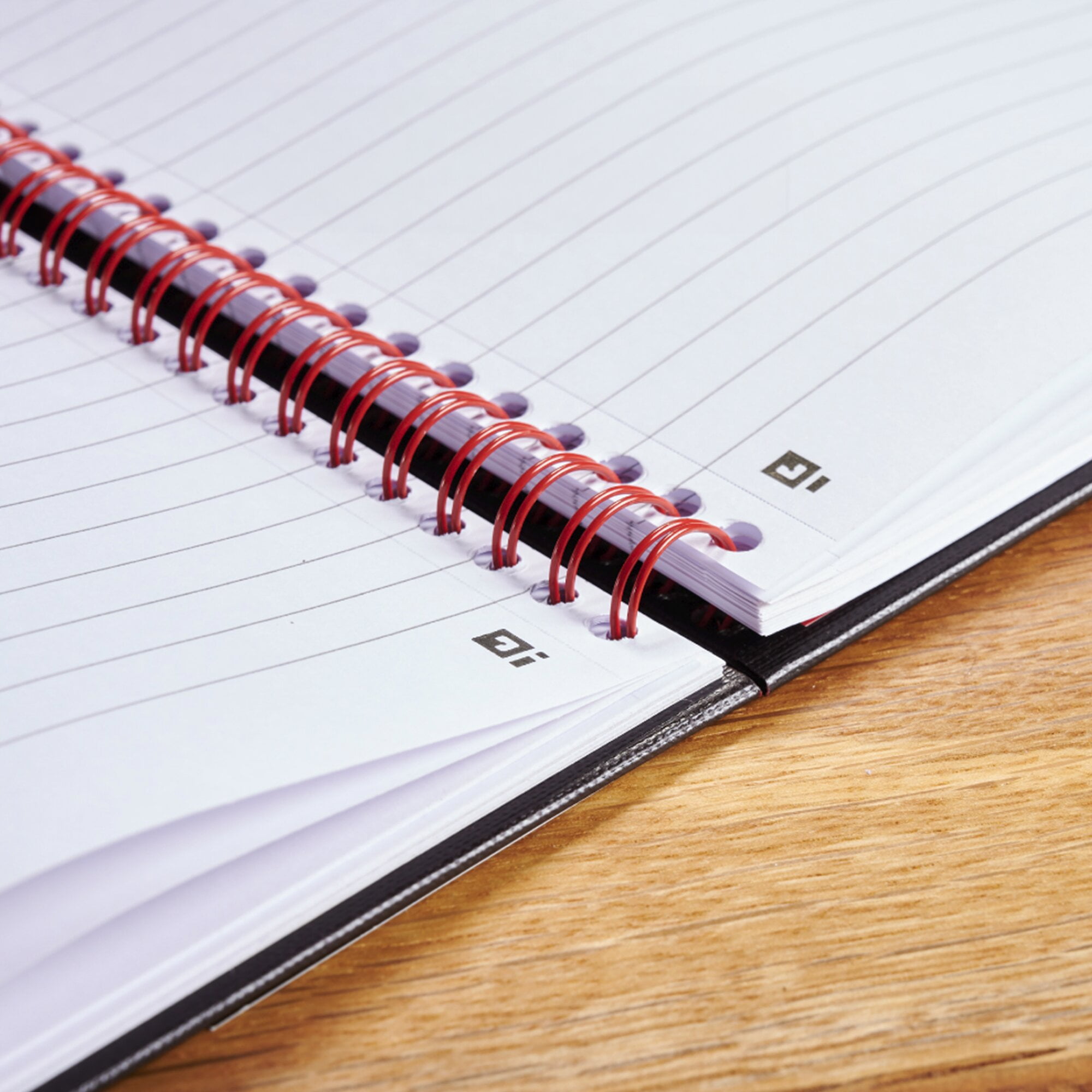 Black n' Red Hardcover Business Notebook, Twin Wire, 70 Sheets, 11" x 8.5", 3 Pack, Black