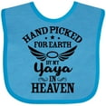 thumbnail image 3 of Inktastic Handpicked for Earth by My Yaya in Heaven with Angel Wings Boys or Girls Baby Bib, 3 of 4