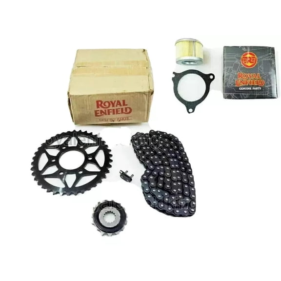Chain & Sprocket Kit With Oil Filter Fit for Royal Enfield Himalayan 411cc