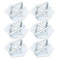 thumbnail image 1 of HINTRMENT U Shaped Pegboard Accessories Set 6 Pcs Metal Home Organization Silver, 1 of 5